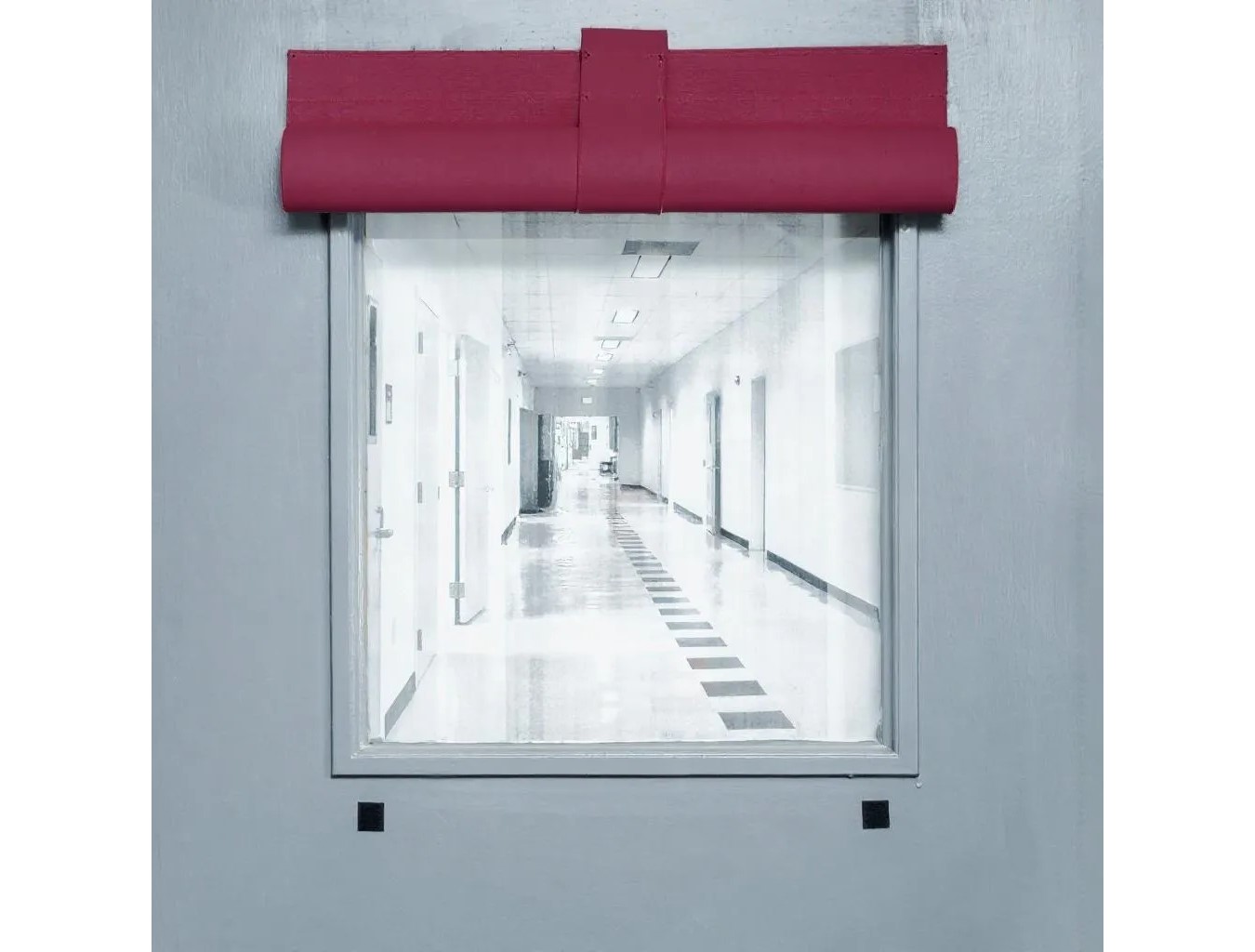 Burgundy Traditional Fabric lockdown shade