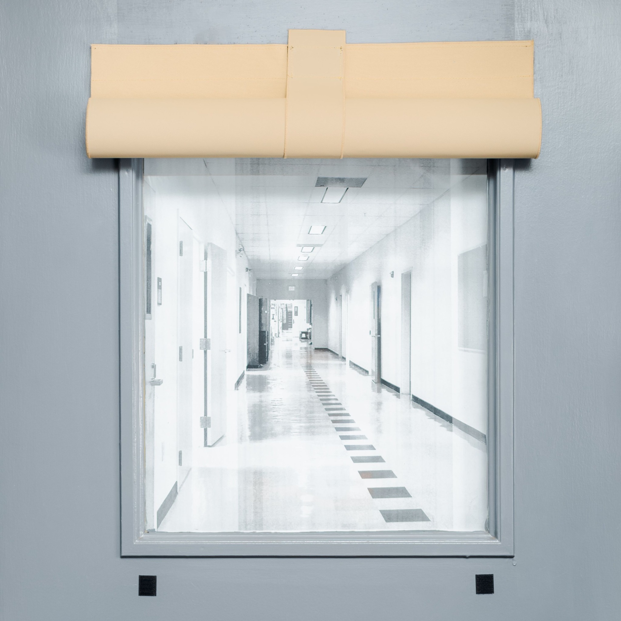 Sierra Beige Traditional Fabric lockdown shade